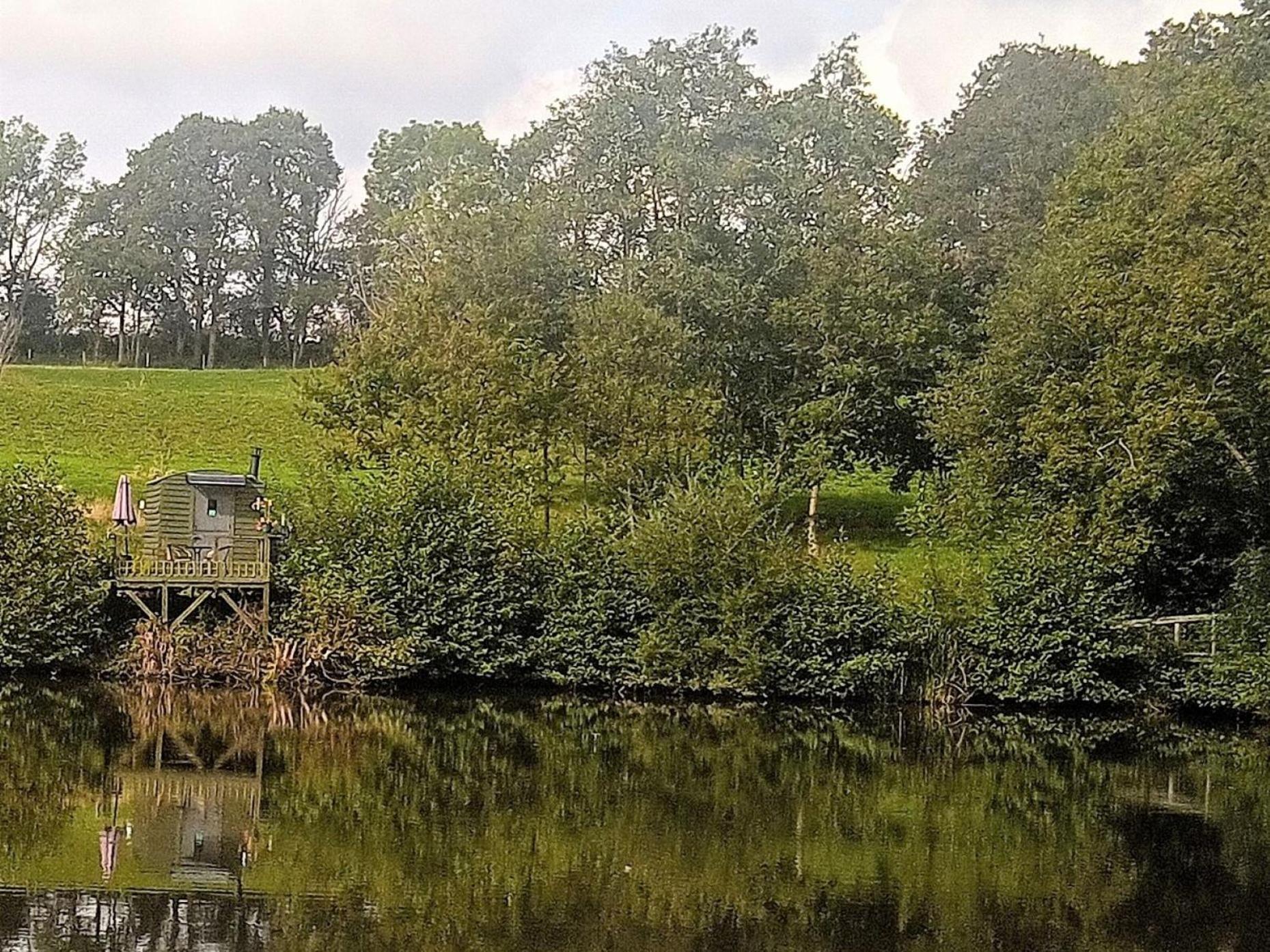 Snug & Secluded Lakeside Shepherds Hut 'Carp' Uckfield Luaran gambar